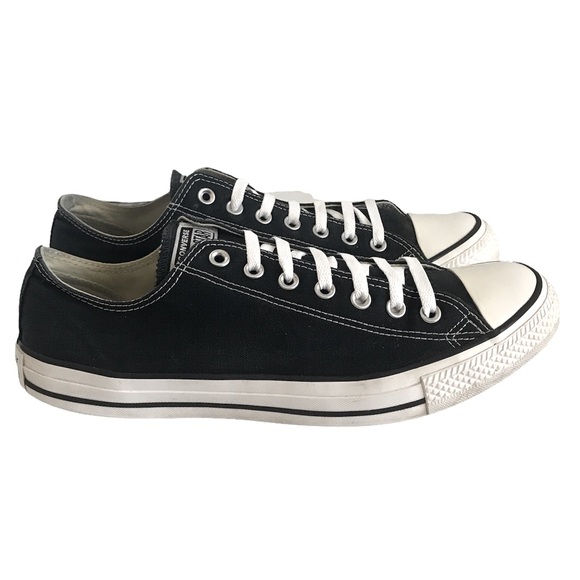 Converse Lace Up High 8-Low Black Size 12 Mens